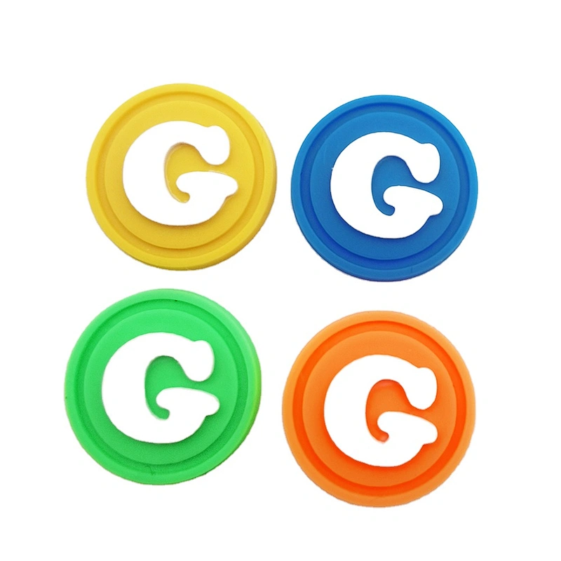 Custom Logo Flower Patch 3D Colorful Round Mini cute rubber PVC Patches
