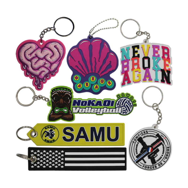 Promotion custom rubber soft pvc keychain