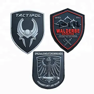 Custom Embossed 3d Soft Garment Pvc Patch