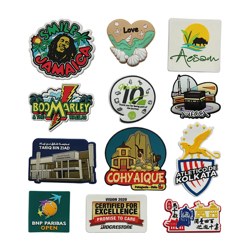 Promotional Gift Cartoon Custom logo Refrigerator Magnet PVC Competitive Price Rubber 2D 3D Soft PVC Fridge Magnet