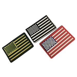 Custom Flag Logo Soft PVC Rubber US Army Military Patch for Uniforms