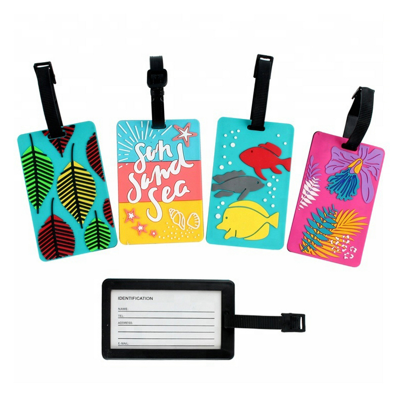 PVC Travel Luggage Bag Tag Plastic Suitcase Baggage Office Name Address ID Label