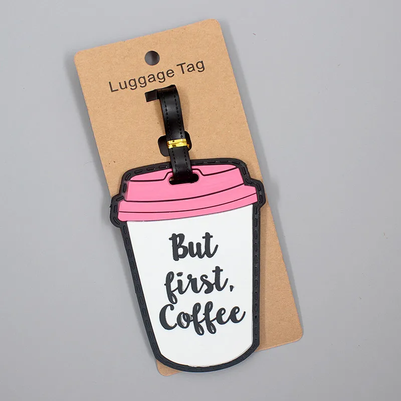 Id Card Waterproof bulk custom logo pvc rubber Silicone travel Luggage Tags