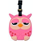 OWL Luggage Tag PVC Baggage Travel ID Airline Plane Bag