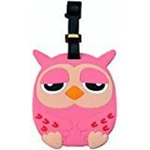 OWL Luggage Tag PVC Baggage Travel ID Airline Plane Bag