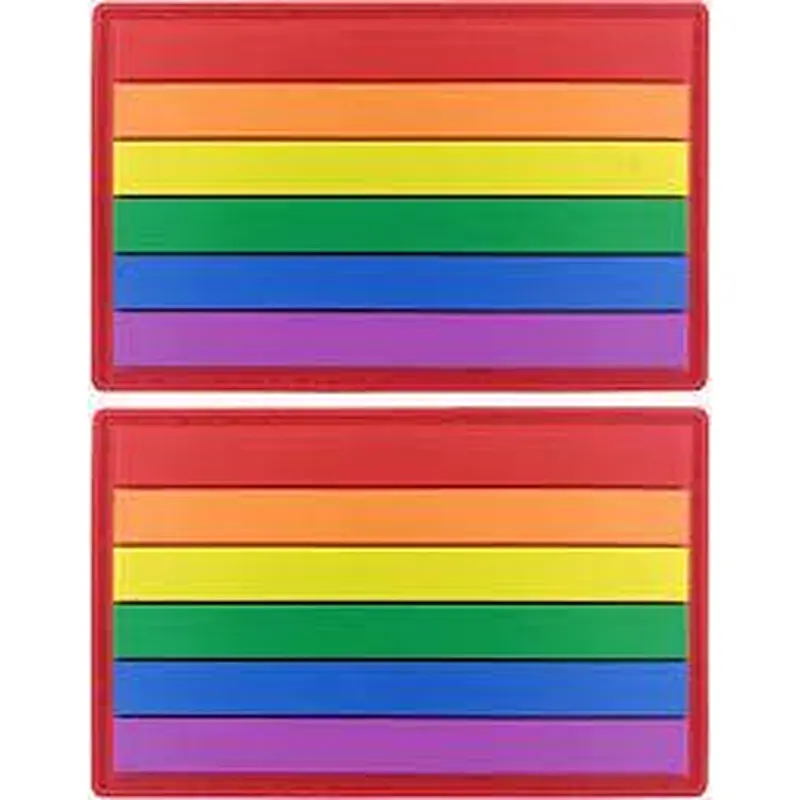 Rainbow  Flag PVC Patch Velcro Emblem Badge