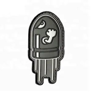 PVC Tactical Hook Back Patch Rocket