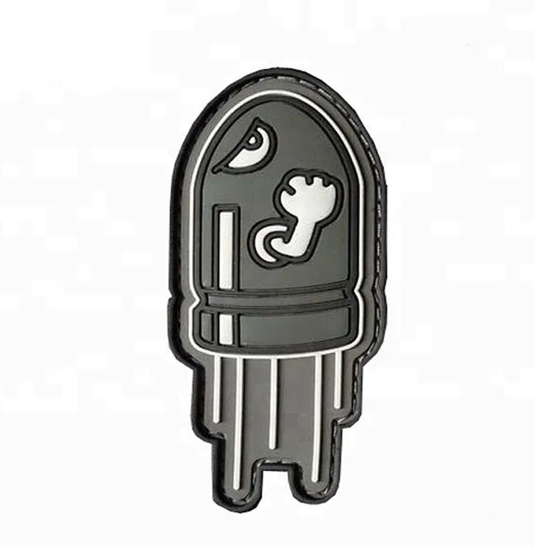 PVC Tactical Hook Back Patch Rocket