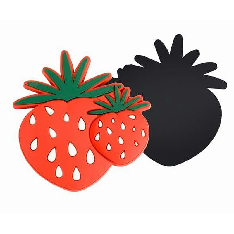 Custom Magnetic Strawberry Shape Epoxy 3D Fridge Magnet