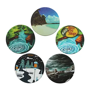Custom Logo Wholesale Car Blank Rubber Soft PVC Silicone Tea Cup Coaster