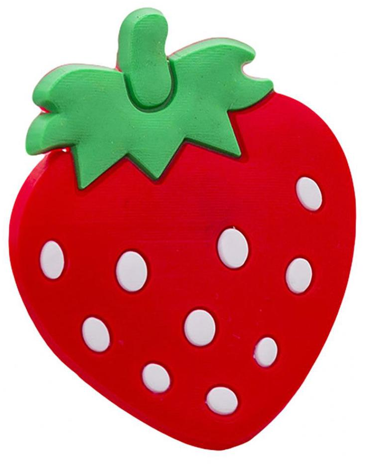 Custom Magnetic Strawberry Shape Epoxy 3D Fridge Magnet