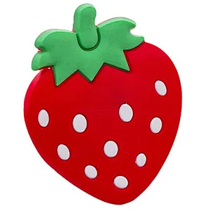 Custom Magnetic Strawberry Shape Epoxy 3D Fridge Magnet
