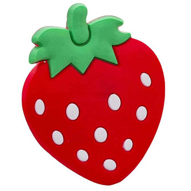 Custom Magnetic Strawberry Shape Epoxy 3D Fridge Magnet