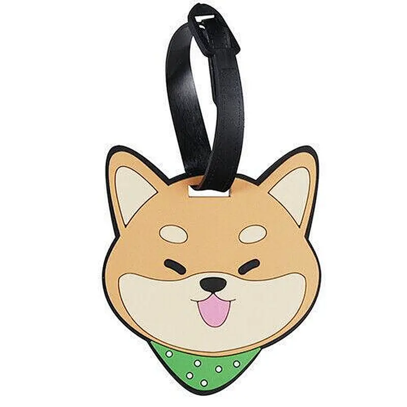 Dog Luggage Tag PVC Baggage Travel ID Airline Plane