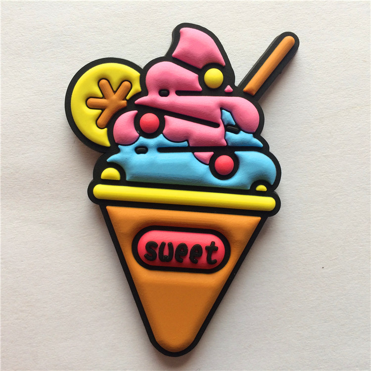 Simulation of cute dessert series pvc rubber refrigerator magnet