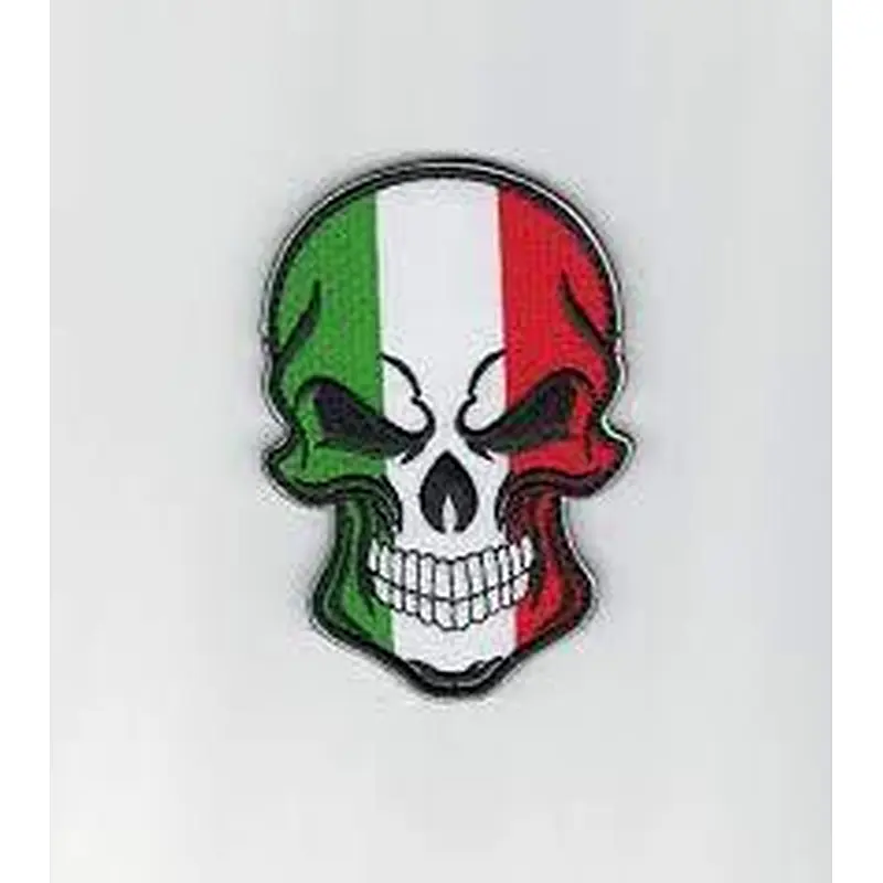 Italian flag Skull Punisher PVC Patch