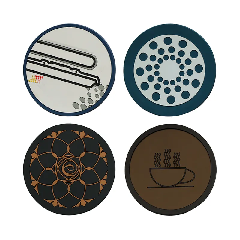 Personalized custom pvc coffee coaster with logo