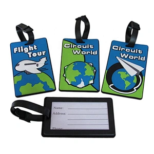 Credit Card Size Custom OEM PVC Luggage Tags