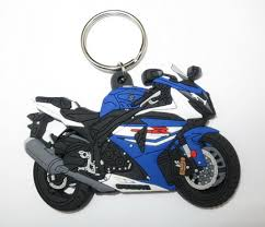 Wholesale High Quality Customized Fashion Motor Racing PVC rubber Keychains in Cool Style