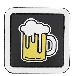 glass of beer soft pvc patch