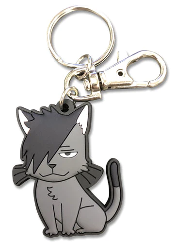 Custom Design cute cat pvc rubber keychains