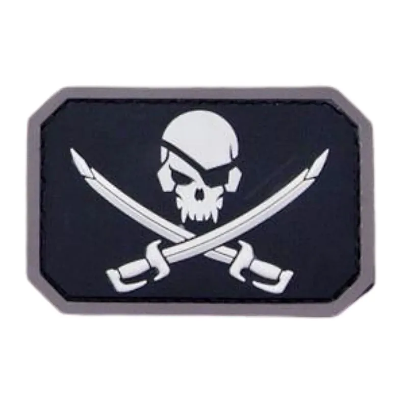 Pirate Skull Flag PVC Patch