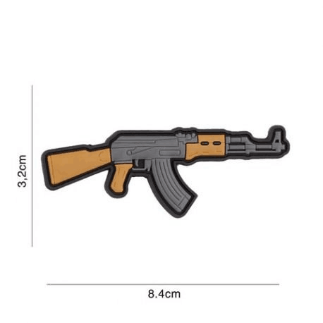 AK 47 Kalashnikov Iron On 2D/3D pvc Patches