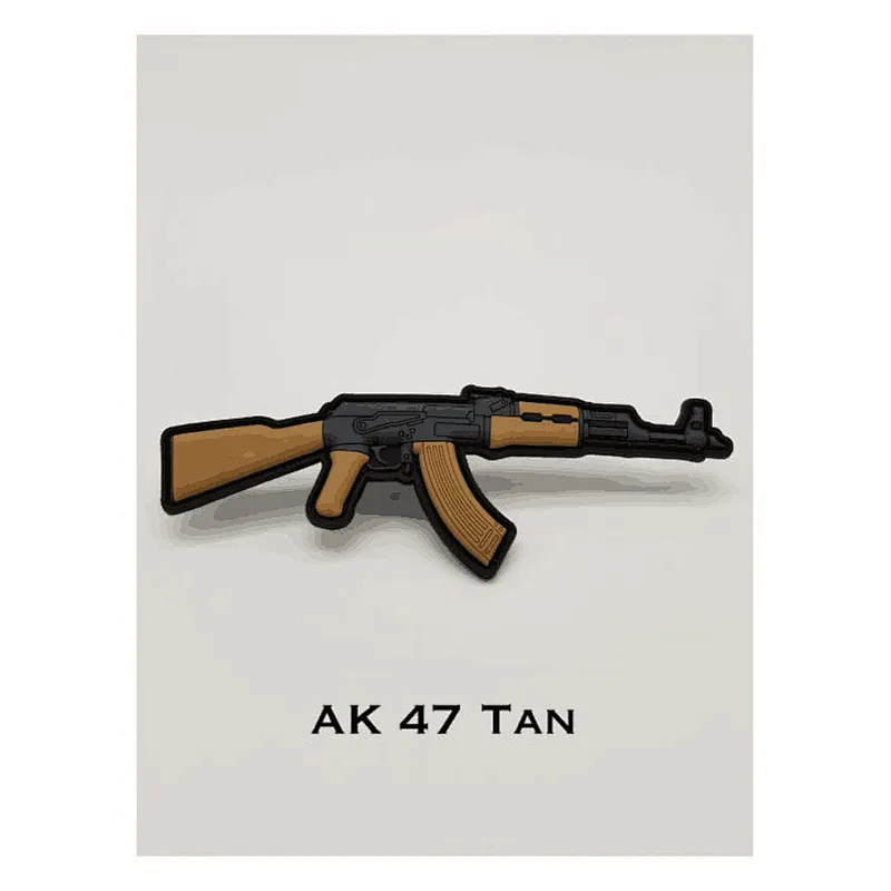 AK 47 Kalashnikov Iron On 2D/3D pvc Patches