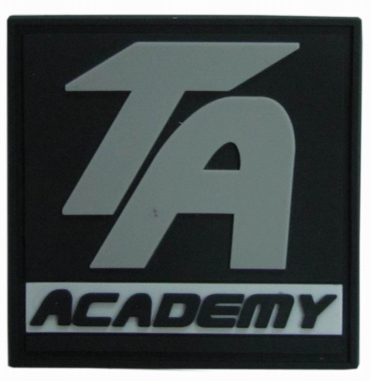 customized 3D logo embossed PVC label rubber patch