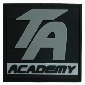 customized 3D logo embossed PVC label rubber patch