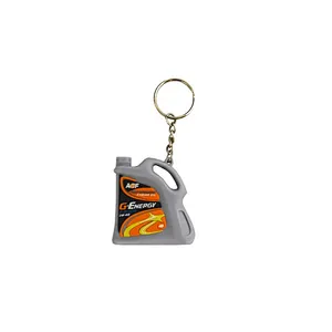 Shell custom promotional rubber keychain