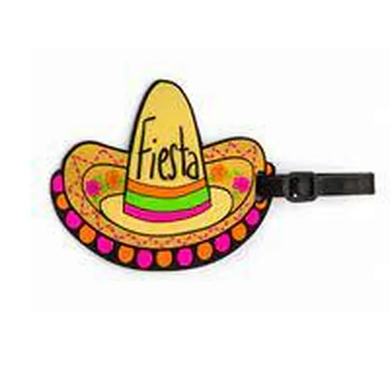 Mexican Fiesta hat travel bag luggage Tag accessories