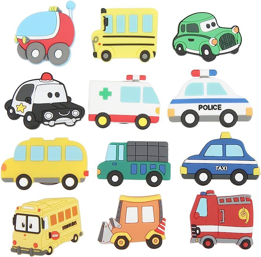 Vehicle Magnets for Fridge, Car Refrigerator Magnets Stickers,Funny Fridge Magnet Shape,Cute