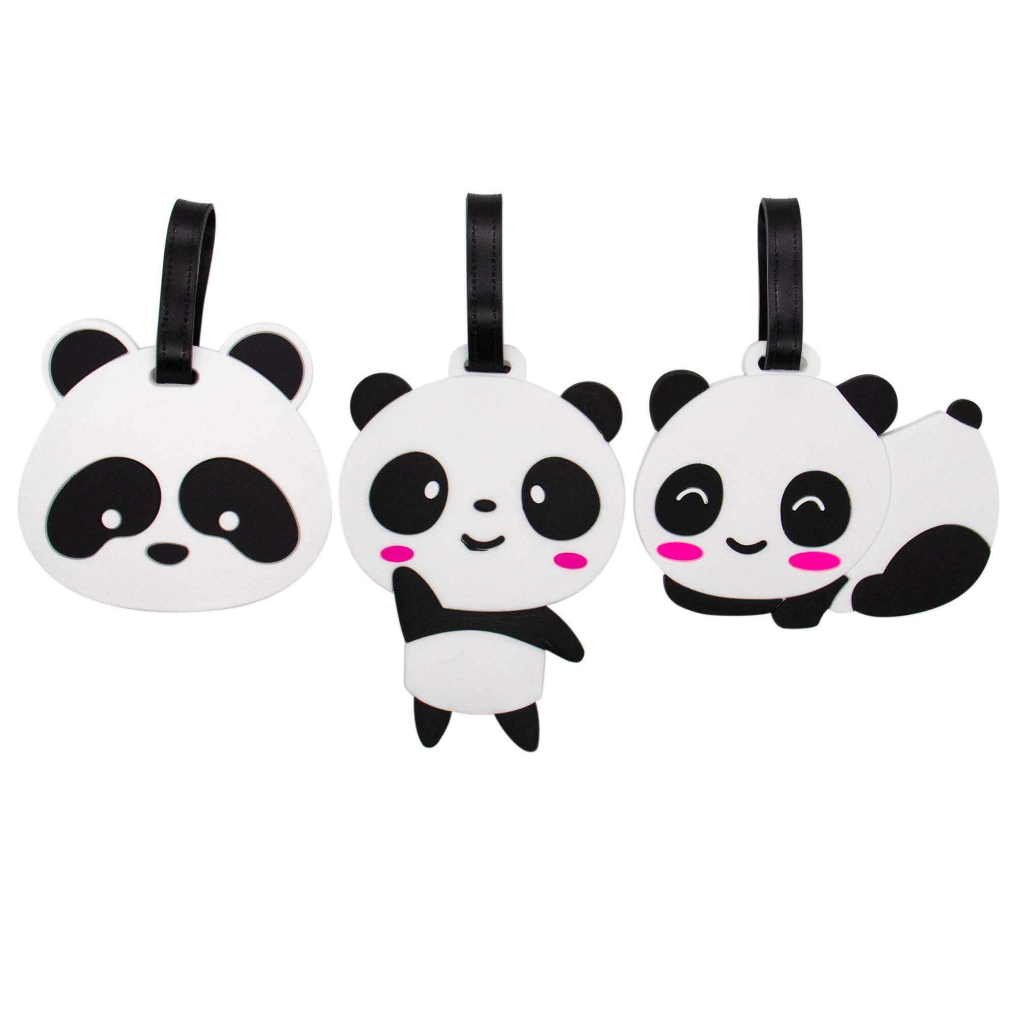 Panda Luggage Tag PVC Baggage Travel ID Airline Plane Bag