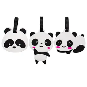 Panda Luggage Tag PVC Baggage Travel ID Airline Plane Bag