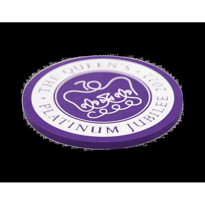 Platinum Jubilee Commemorative PVC Coasters