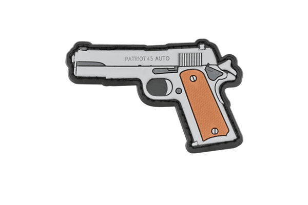 Colt 1911 Patriot 45 Auto brown grip Military PVC Patch