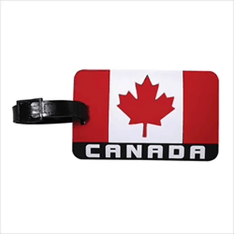Canada Plastic Luggage Tag Canada Rubberized Luggage Tag