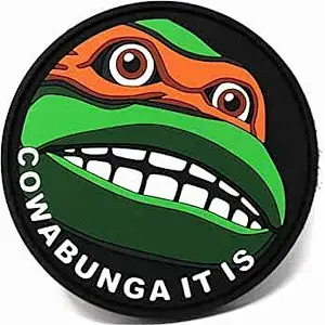 Cowabunga It is PVC Hook and Loop Patch