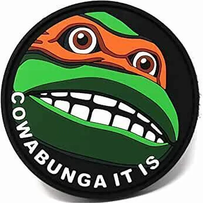 Cowabunga It is PVC Hook and Loop Patch