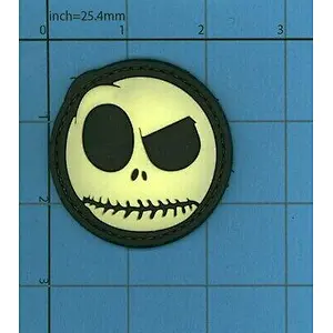 The Nightmare Before Christmas 'Quizzical Jack' PVC Rubber Velcro Patch