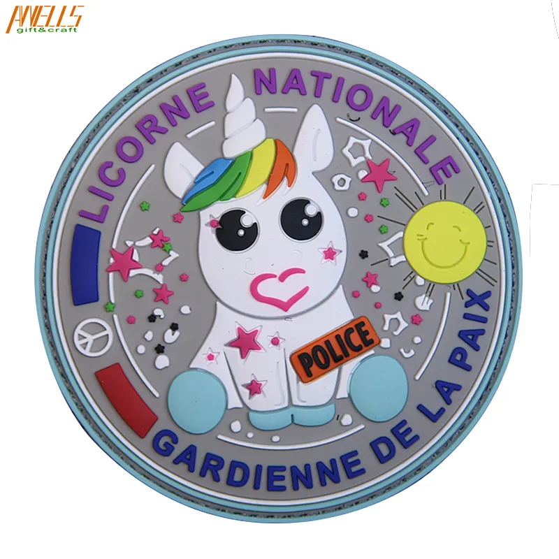Tactical Unicorn Rubber pvc Velcro Patch