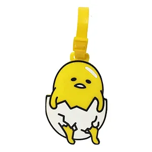 Gudetama Eggs Stylish PVC Suitcase Baggage Travel Luggage ld Name Tag