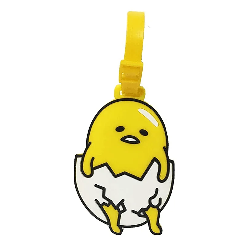 Gudetama Eggs Stylish PVC Suitcase Baggage Travel Luggage ld Name Tag