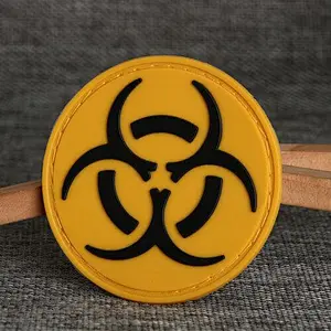 3D PVC Patch Biohazard Nuclear Radiation Warning Tactics