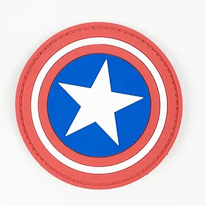 Captain America Patch Rubber Badges 3D PVC Morale Patch