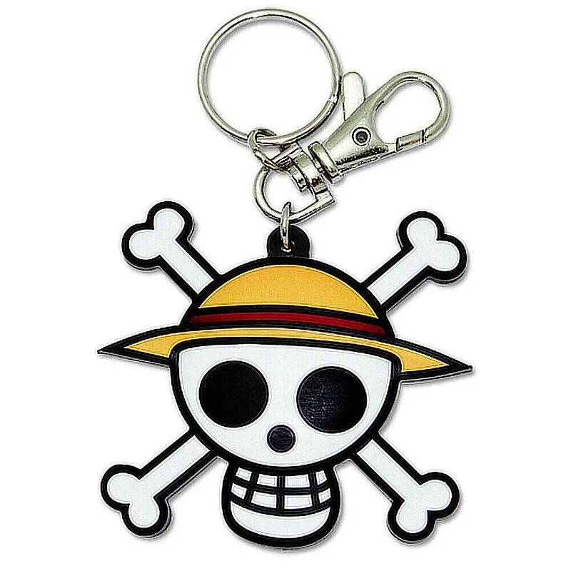 Custom Cheap Innovative Pyc Keyring Skull Keychain