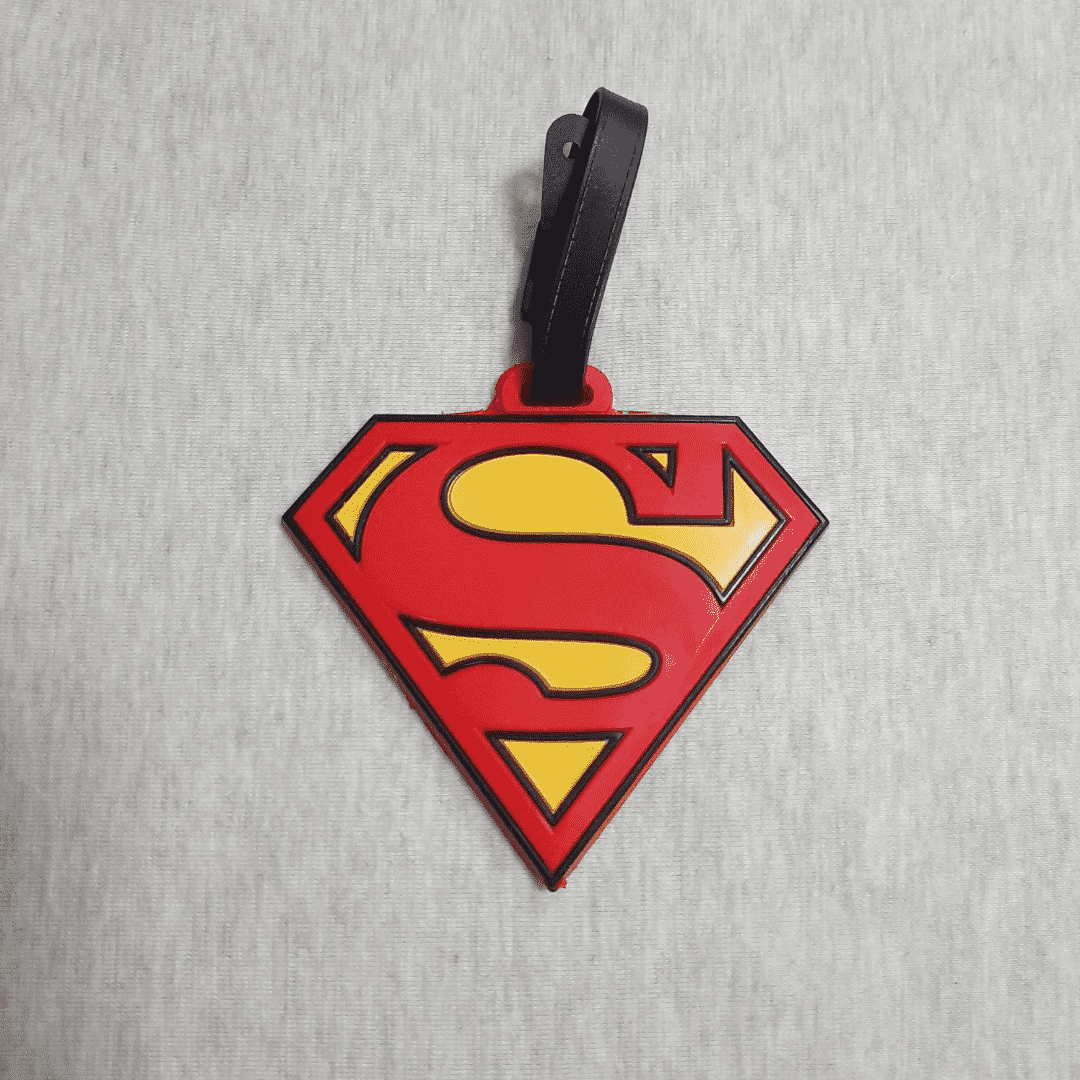 Superman Logo pvc Luggage Tag