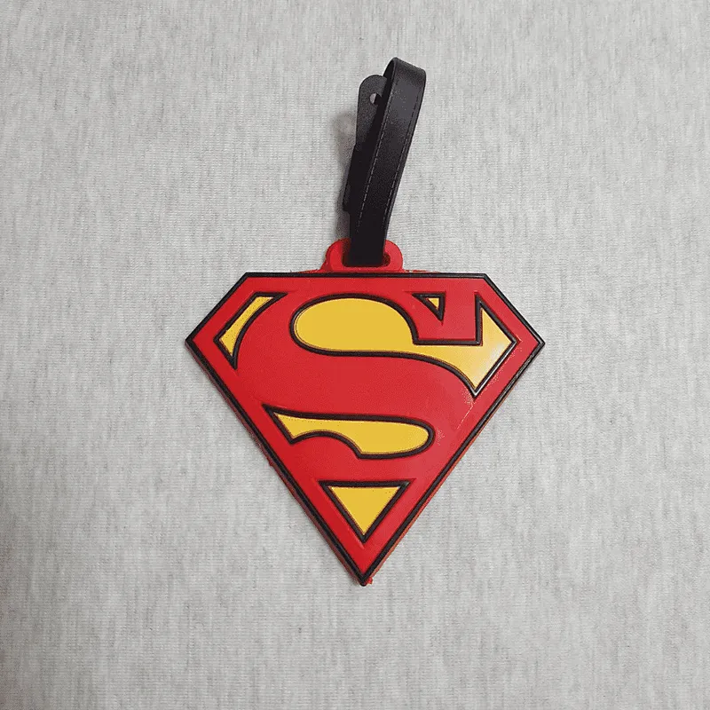 Superman Logo pvc Luggage Tag