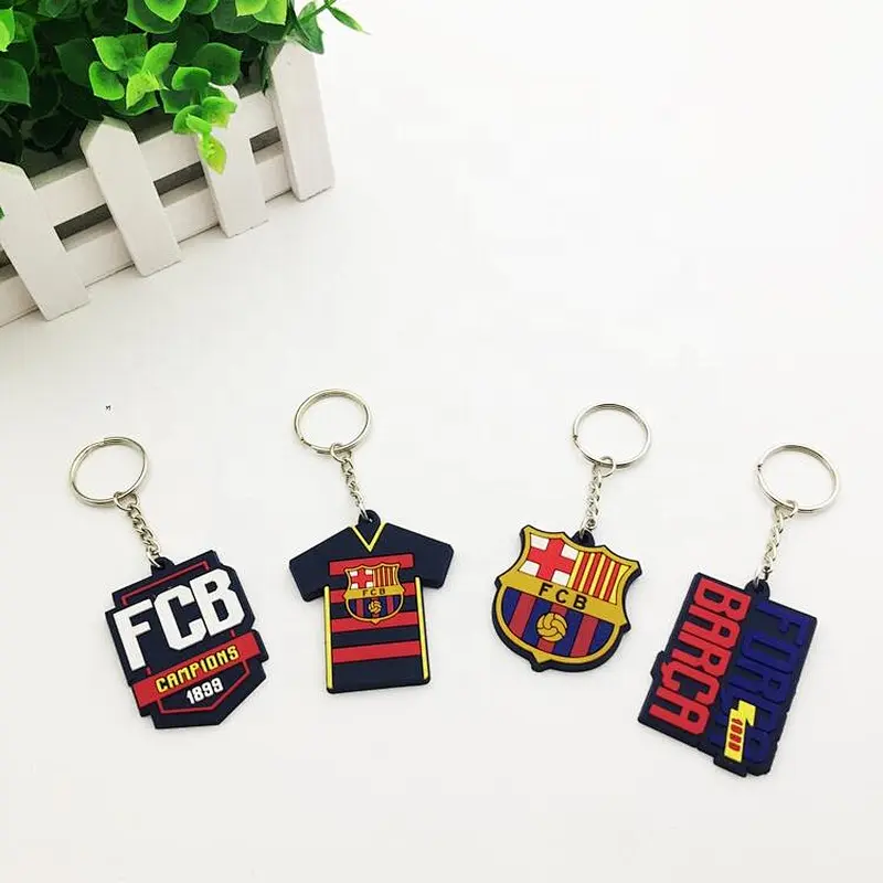F.C.B PVC coating pvc custom keychain